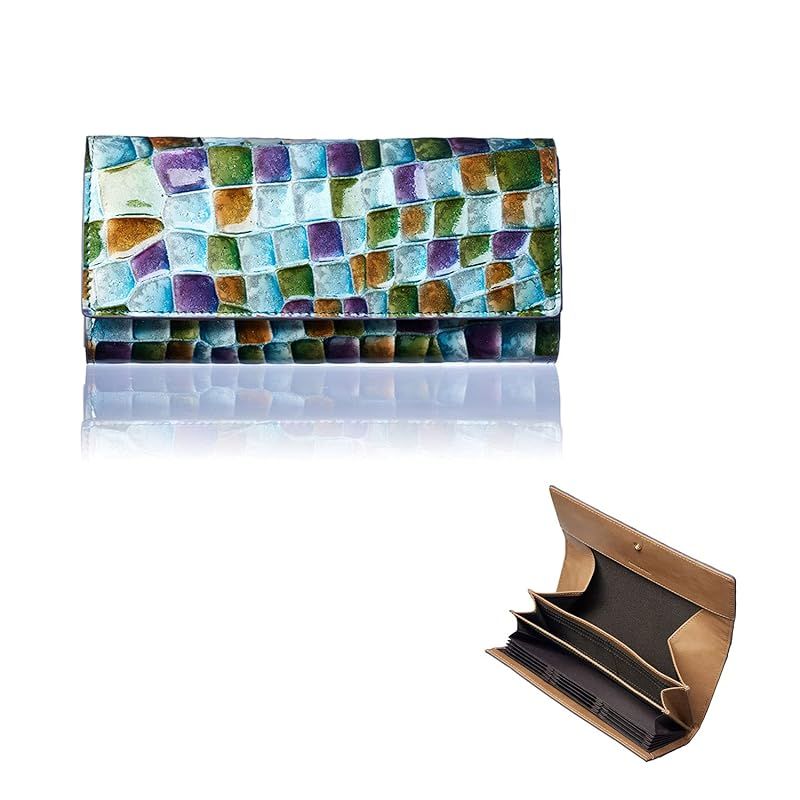 新着商品 FRANCK ROSSINI イタリア LIFE MASINI 社製 仔牛革 週刊文春 掲載商品 Align アライン レディース 長財布 エナメル マルチ 美しく 軽くて 使いやすい カード縦型収納 大型BOX小銭入 プレゼント 1