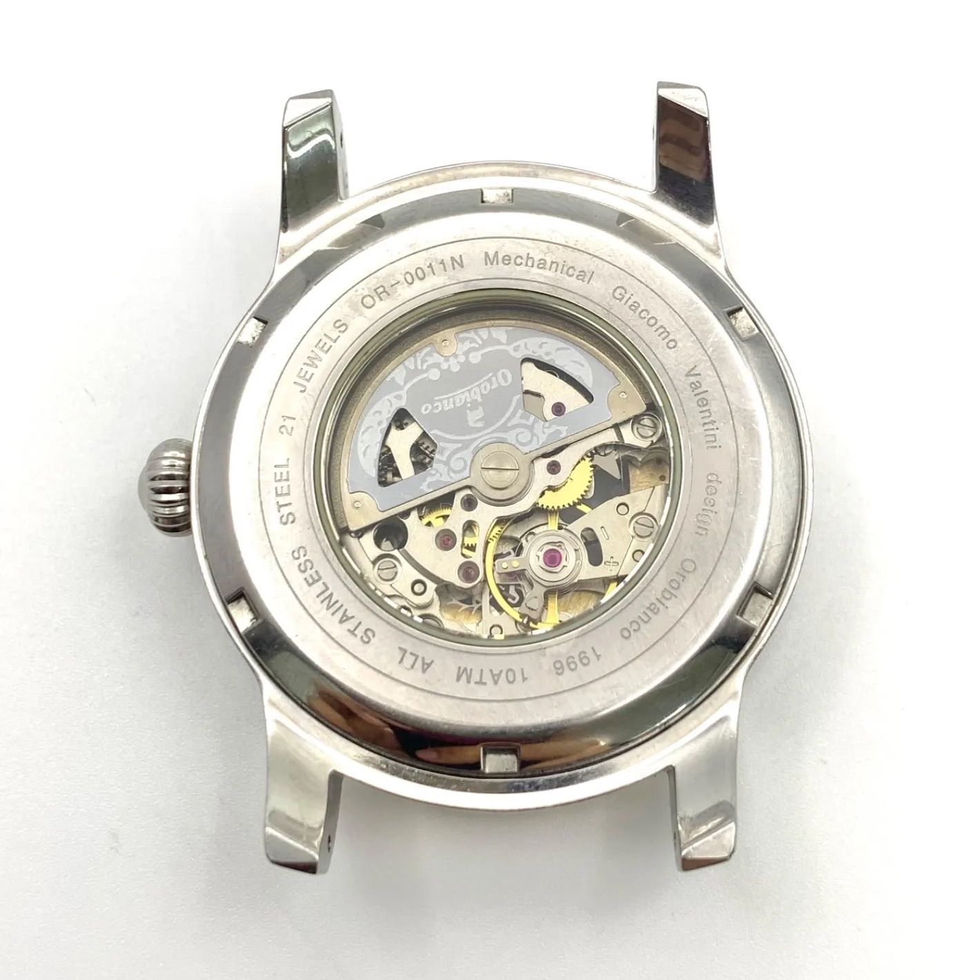 ジャンク品】オロビアンコ OR-0011N 自動巻き時計 ステンレススチール 