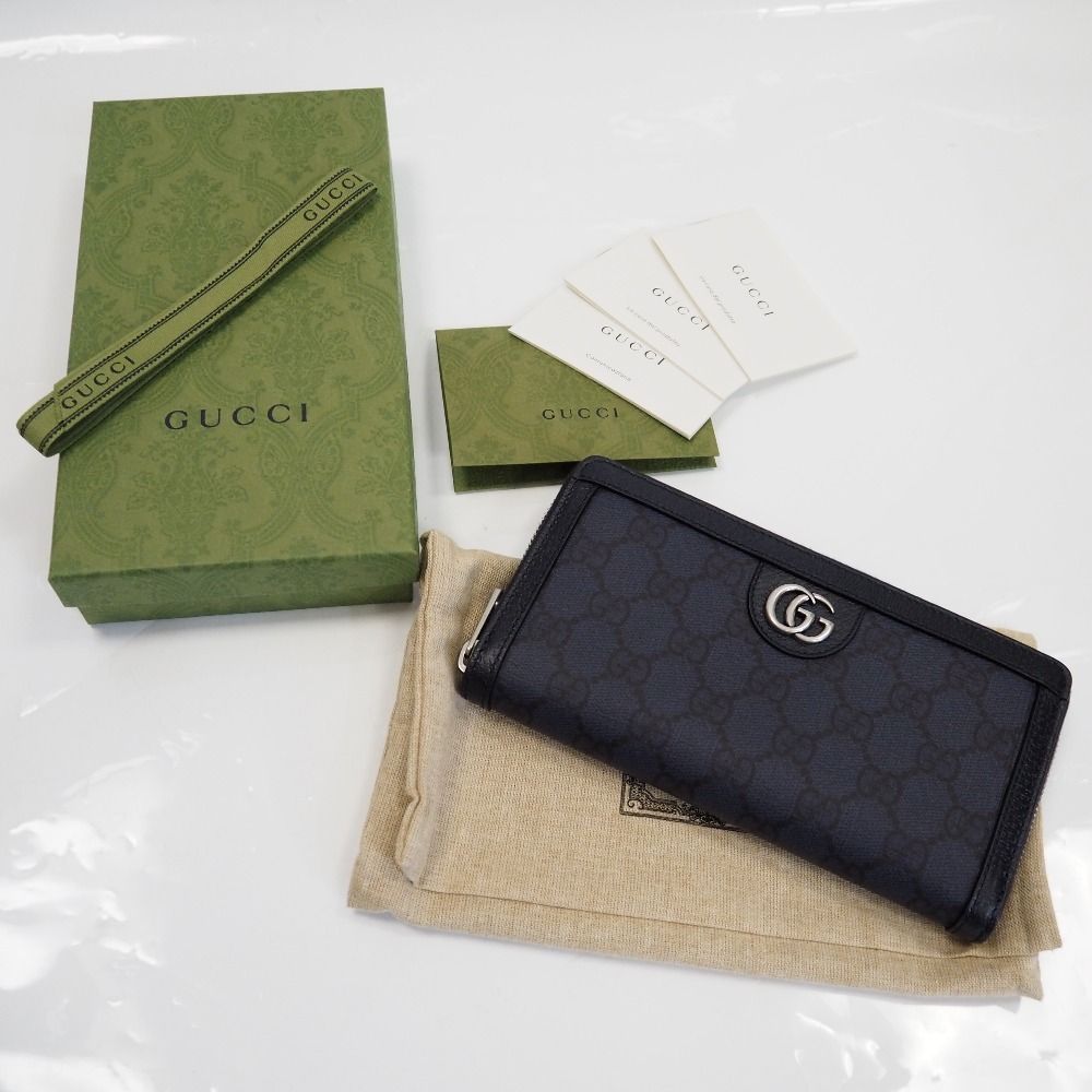 新品同様‼️ グッチ　GUCCI 財布　長財布　ラウンドファスナー 新品同様 グッチ GUCCI 財布 長財布 GGスプリーム ラウンドファスナー