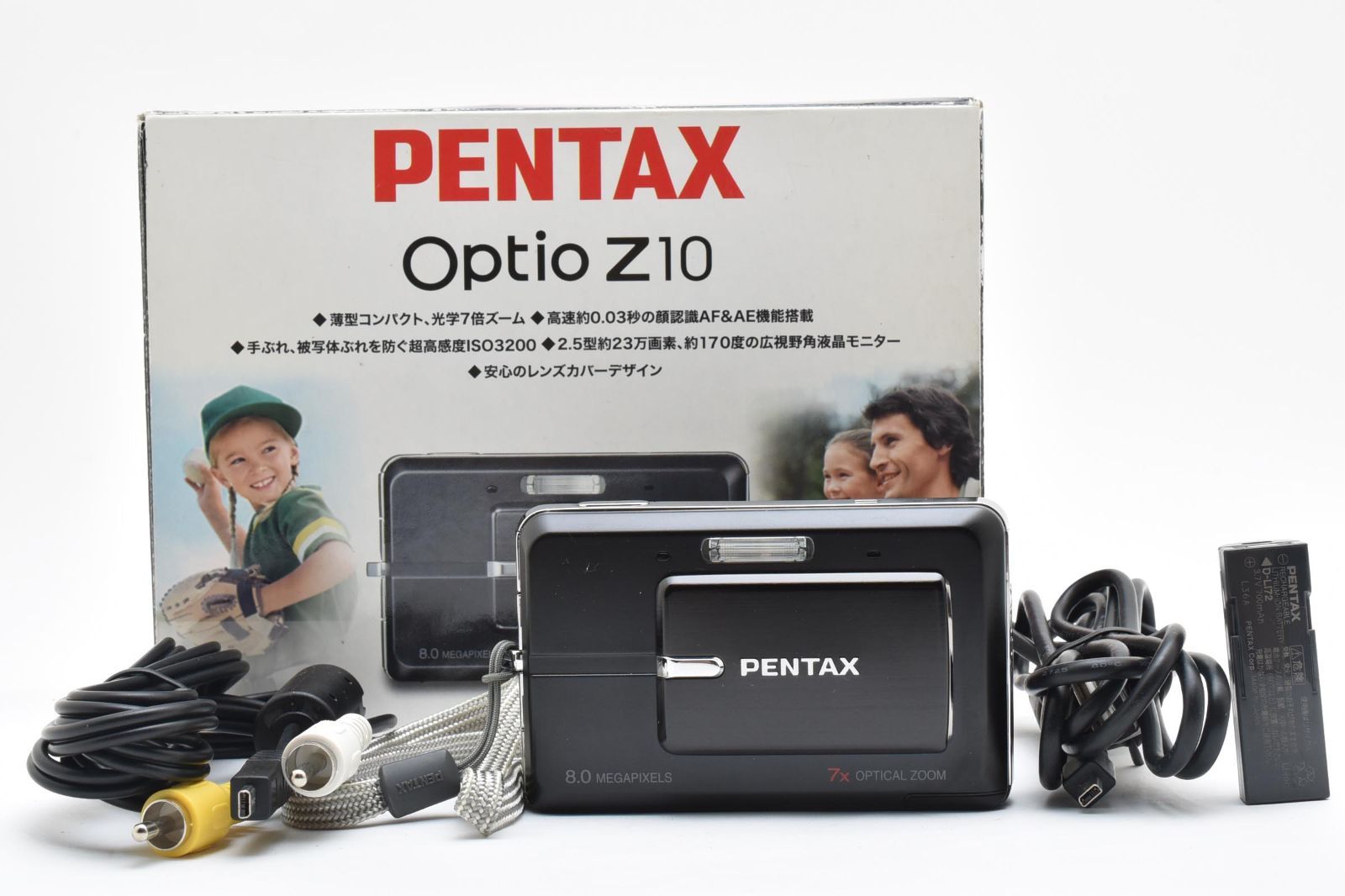PENTAX Opito Z10 ペンタックス コンパクト デジタル カメラ デジカメ コンデジ A0500