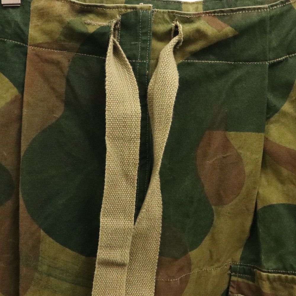 ブラッシュストロークカモ　前期　ベルギー　50s ベルギー軍 50s ブラッシュストロークカモ オーバーパンツ 前期