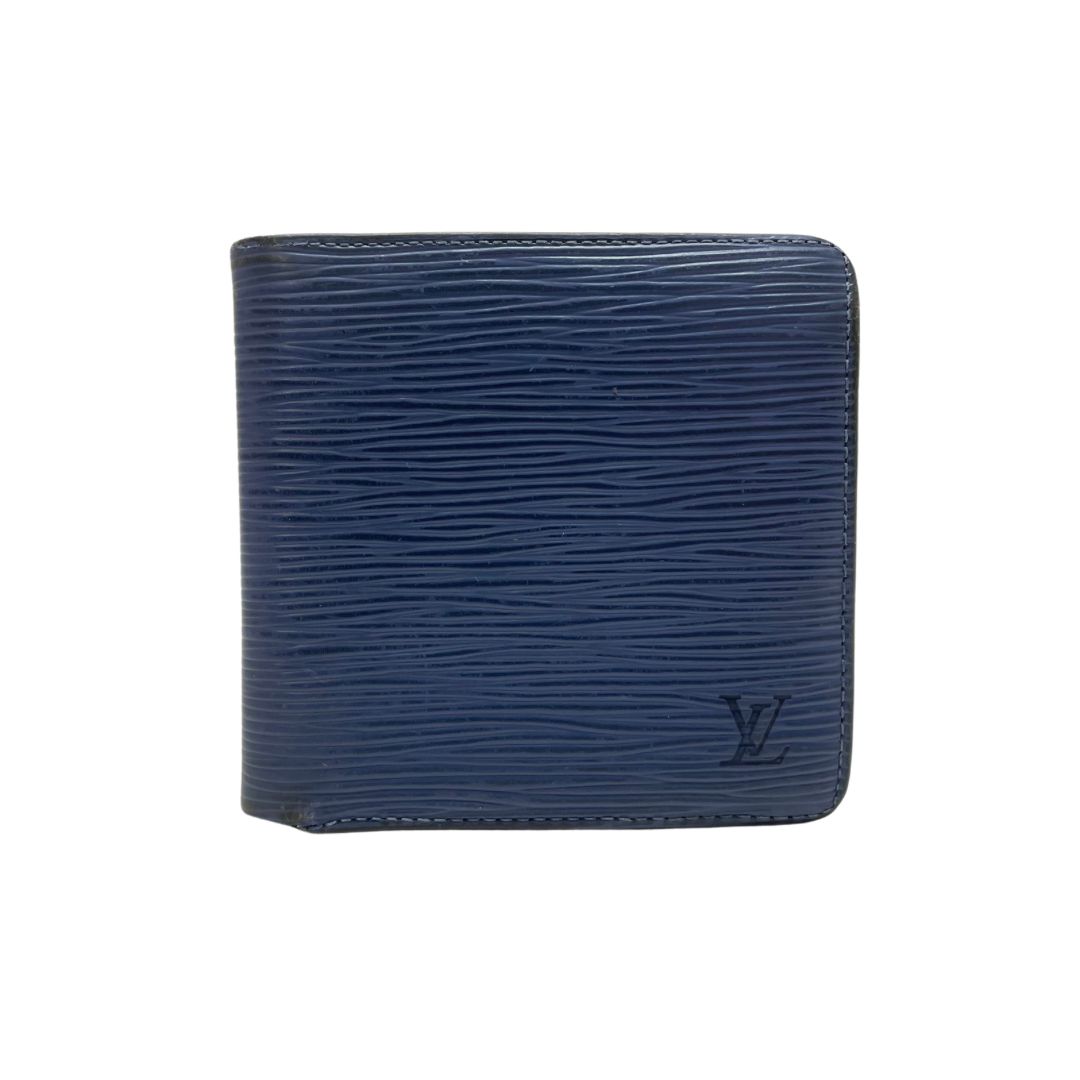 574 ルイヴィトン エピ ブルー 二つ折り財布 ポルトフォイユ・マルコ 574 LOUIS VUITTON ルイヴィトン エピ ブルー 二つ折り財布