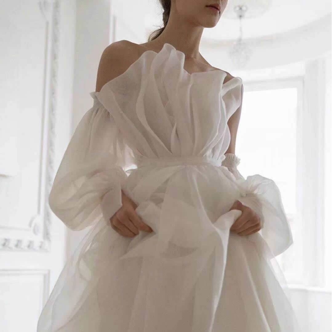 lillilly リルリリー pain チュールレイヤードミニドレス pain