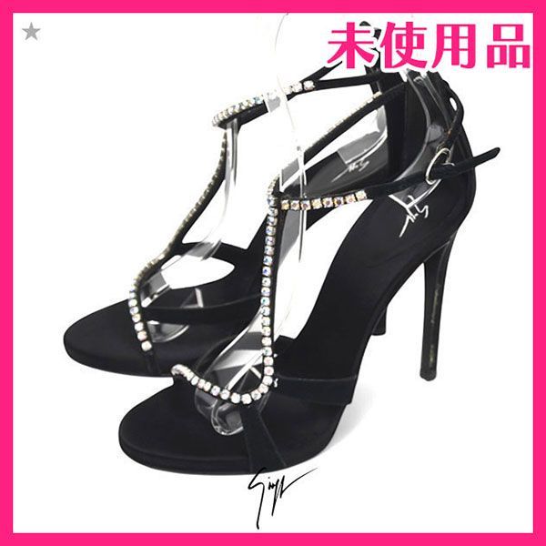 新品♪ジュゼッペザノッティ 定価8.9万 ラインストーン サンダル