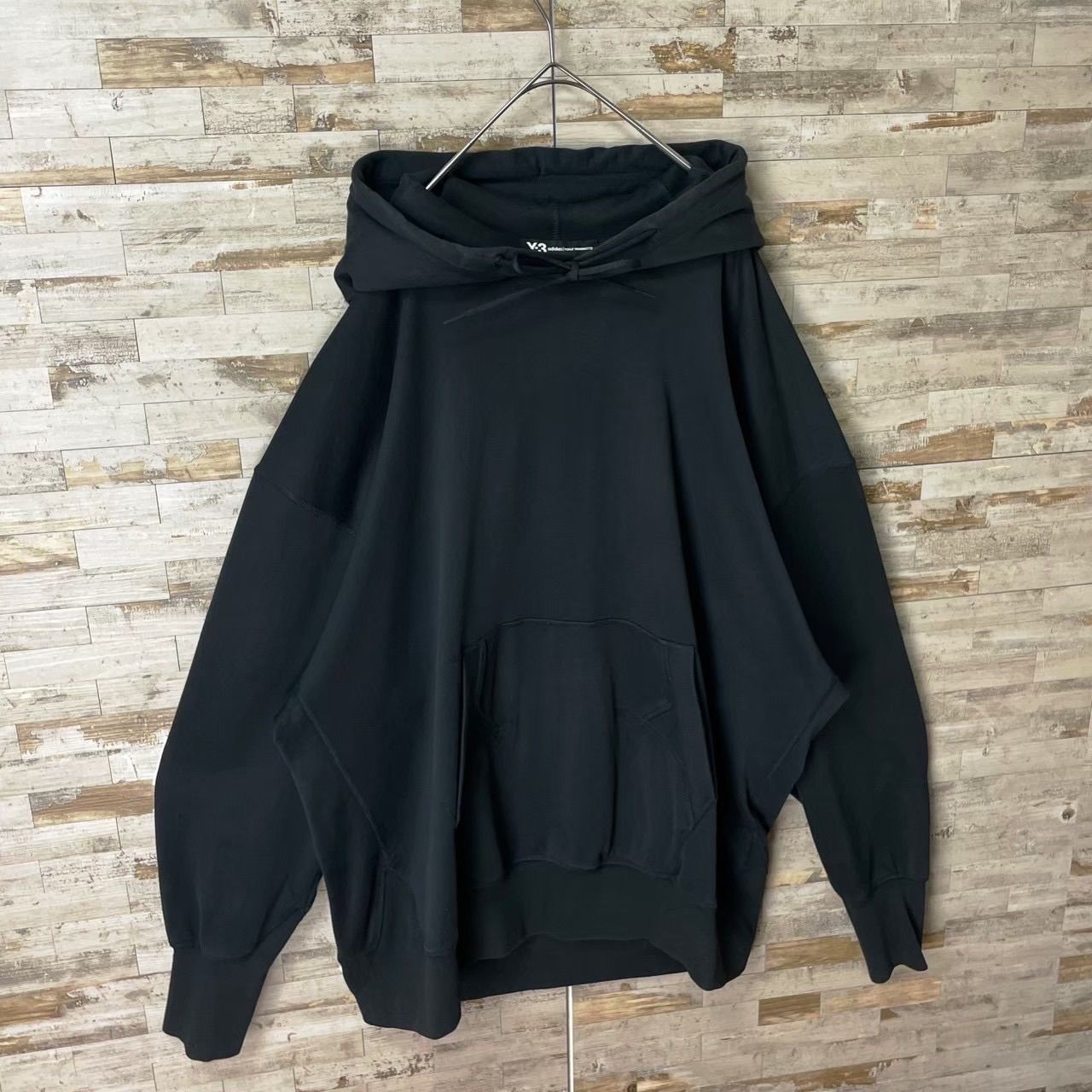 2030UU【美品】ワイスリー Y-3☆ビッグロゴ オーバーサイズ パーカー 入手困難】Y-3 ワイスリー バックロゴ オーバーサイズ パーカー