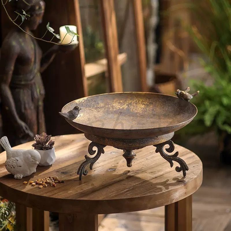 新しい未使用 バードフィーダー 小物トレイ ショップ アンティーク調