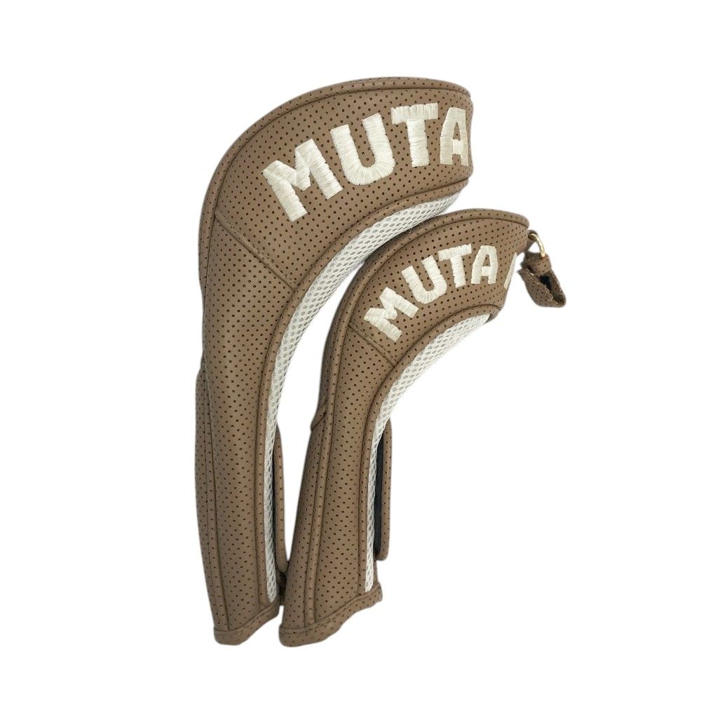 MUTA MARINE ムータマリン  ヘッドカバー 2点セット  ブラウン系 DR UT [240101484991] ゴルフウェア ストスト MUTA MARINE ムータマリン ヘッドカバー 2点セット ブラウン系