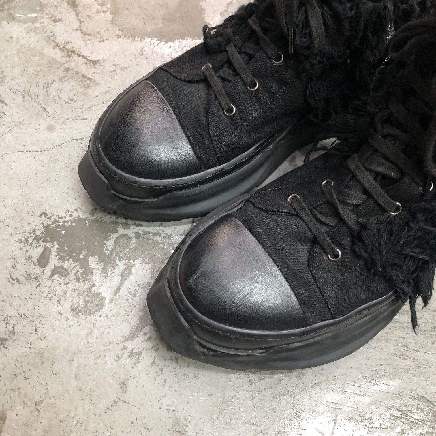 Rick Owens DRKSHDW ABSTRACT SNEAK du02a3840 サイドジップ キャンバス アブストラクト スニーカー ダークシャドウ  リックオウエンス 43 71206A1 - メルカリ