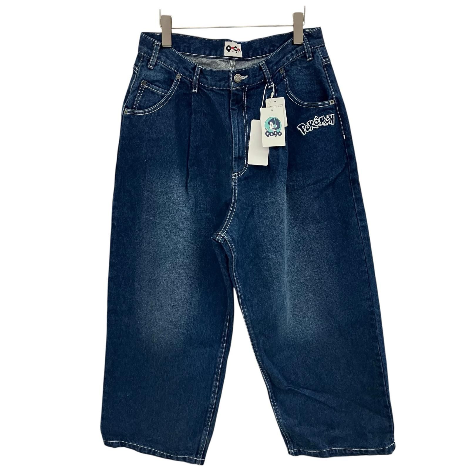 186000 9090 9090 ポケモン デニムパンツ 112640183 XL ブルー ユニセックス