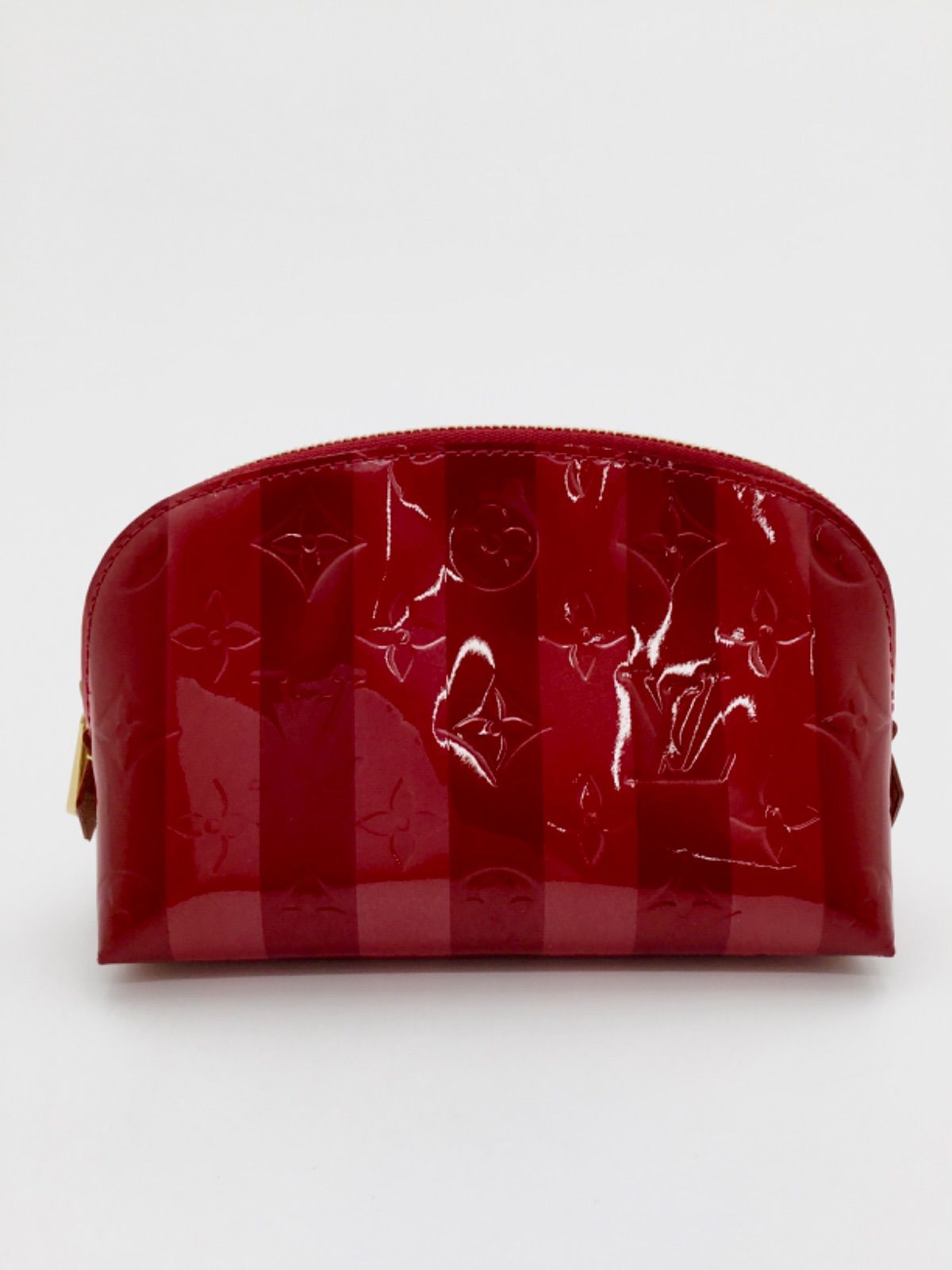 美品★ルイヴィトン ヴェルニ モノグラム ポーチ ミニバッグ 赤 レッド 中古 美品】ルイヴィトン LOUIS VUITTON モノグラムヴェルニ