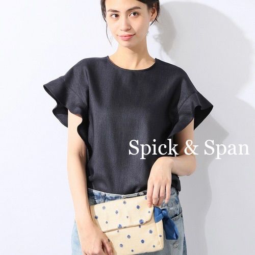 Spick & Span アサライク ソデフレア ブラウス【☆美品】 - ANDY