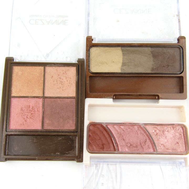 セザンヌ アイシャドウ アイブロウ チーク等 6点セット コスメ まとめ