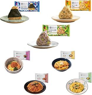冷凍 完全メシ DELI 定番7種セット 計7食 日清食品 冷凍弁当 ほぐし鮭と大葉おにぎり ツナマヨ味五目ごはんおにぎり ちりめん山椒と枝豆おにぎり ボロネーゼ やわらかロースかつ丼 旨辛ビビンバ 生パスタのカルボナーラ