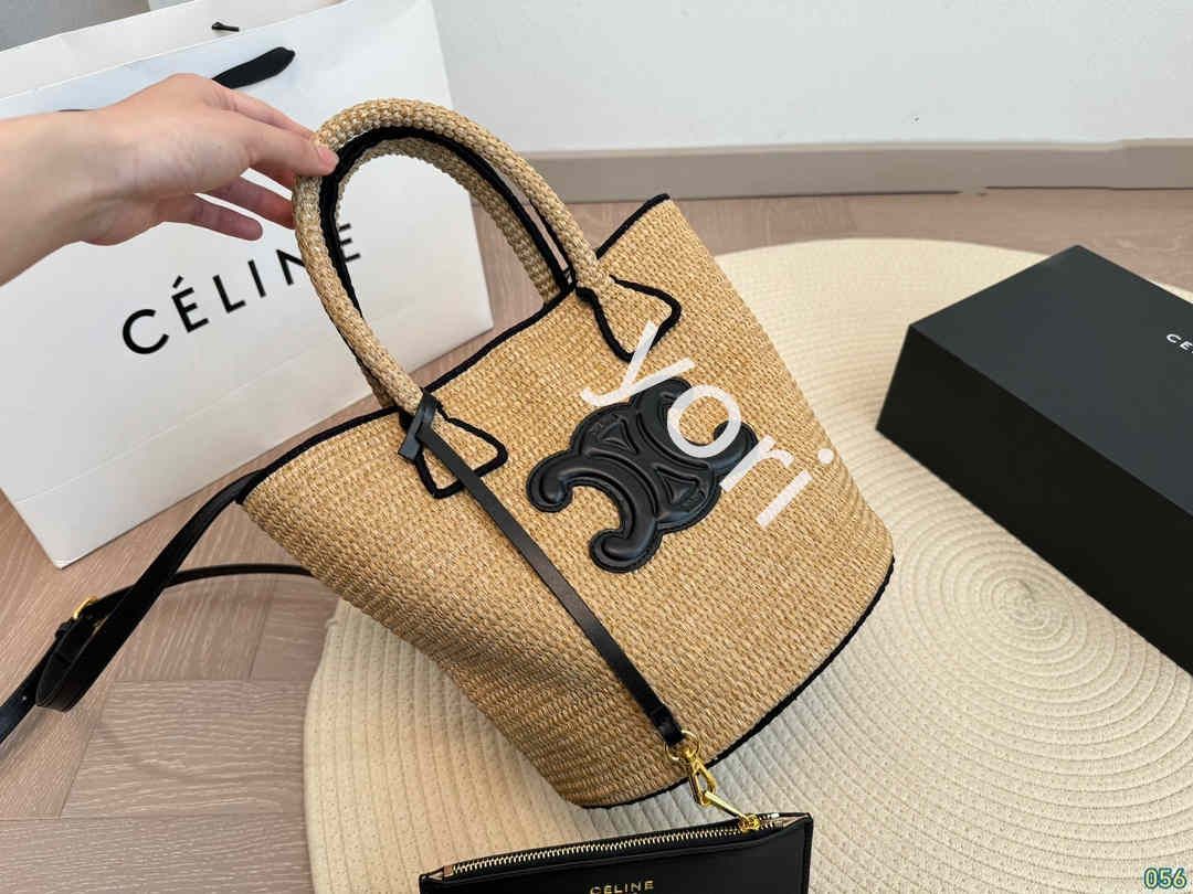 CELINE セリーヌ ベジバスケット ストローバッグ