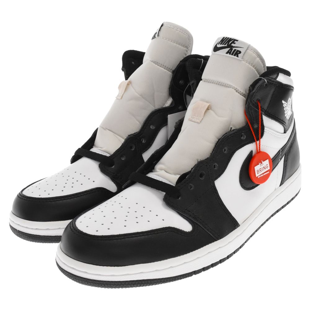 NIKE (ナイキ) AIR JORDAN 1 RETRO HIGH OG BLACK WHITE PANDA 555088-010  エアジョーダン1レトロブラックアンドホワイトハイカットスニーカー US9/27cm ホワイト/ブラック