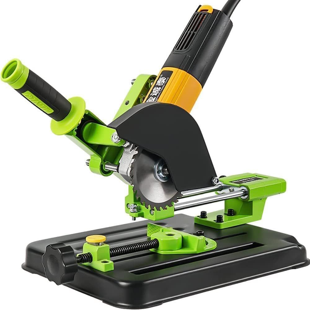 ZWSJLC ディスクグラインダースタンド 45°まで調整 100 115 125mm ディスクグラインダーに適用 家庭用DIY 金属加工 鋳鉄ベース 簡易切断 鉄筋 アルミ固定ブラケット