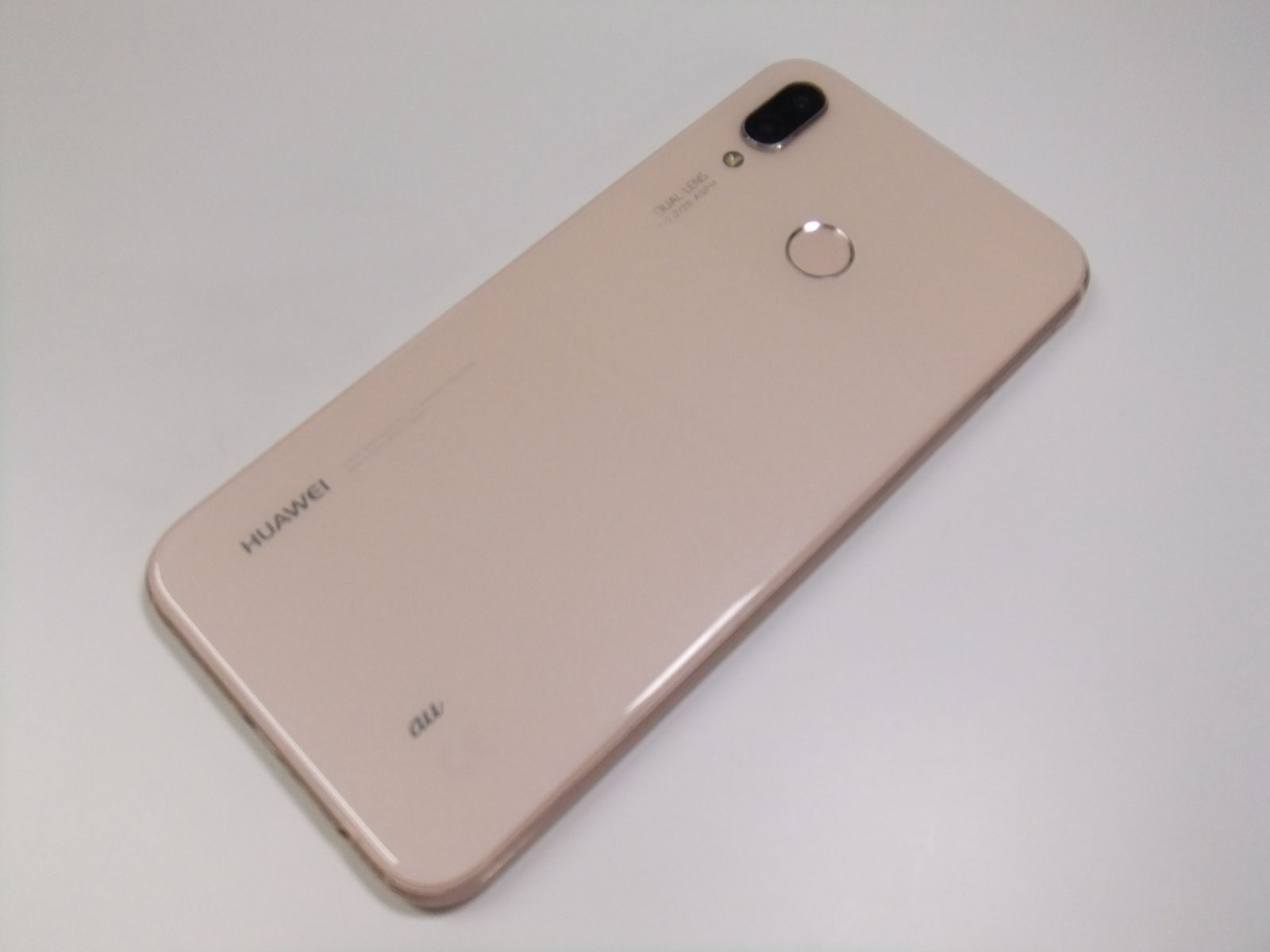 中古】 HUAWEI P20 lite HWV32 サクラピンク au SIMロック解除済