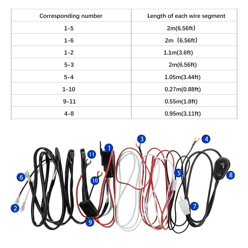 在庫処分】40A 12V/ パワーリレー ロッカースイッチ搭载 ブレードヒューズ リレーハーネス [２灯用] 汎用フォグランプ配線 (リレーハーネス)  YUNPICAR - メルカリ