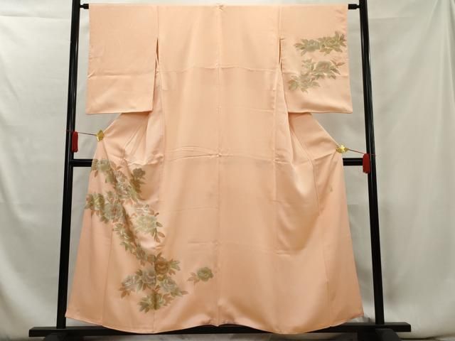 平和屋着物●金彩友禅　卓越技能者・名工・和田光正　訪問着　草花文　金銀彩　正絹　逸品　AAAX9184cs 平和屋着物○金彩友禅 卓越技能者・名工・和田光正 訪問着 草花文 金銀