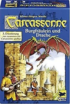 カルカソンヌ拡張セット 王女とドラゴン (Carcassonne: Burgfraulein & Drache) Fur 2 - 6 Spieler Nur zusammen mit Carcassone spielbar ボー 中古】カルカソンヌ拡張セット 王女とドラゴン (Carcassonne