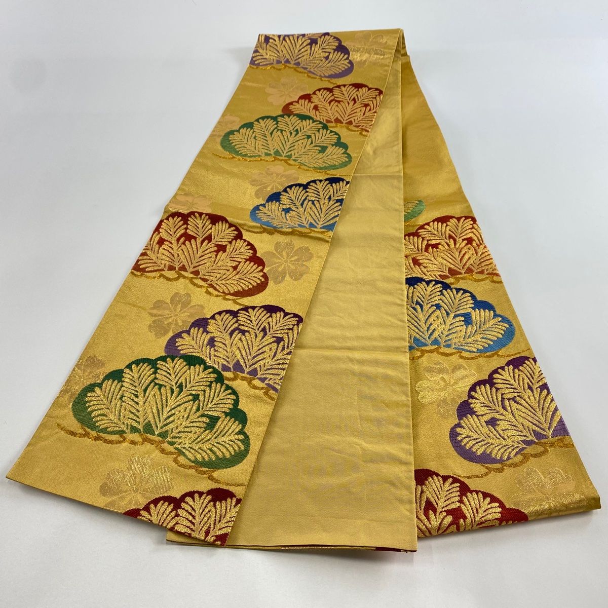 名古屋帯 佐賀錦 未仕立て 正絹 正絹別織：佐賀錦」 彩宴 煌びやか