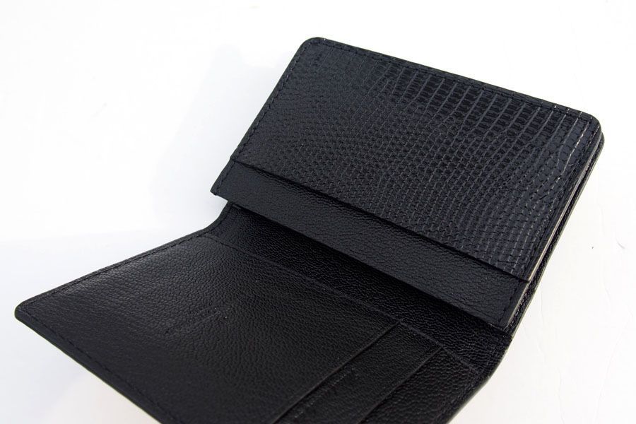 6月末限定セール】ジャンルソー JEAN ROUSSEAU 新品 リザード名刺入れ