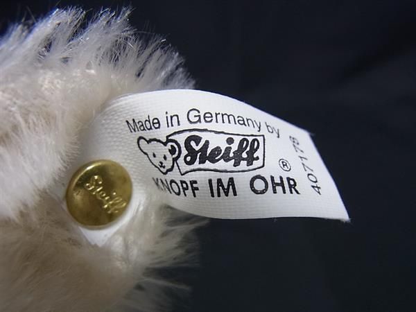 Steiff - ■極美品■ Steiff シュタイフ 407178 Teddy Bear BU ベア くま クマ ぬいぐるみ アイボリー系 FN0604 Steiff - □極美品□ Steiff シュタイフ 407178 Teddy Bear BU