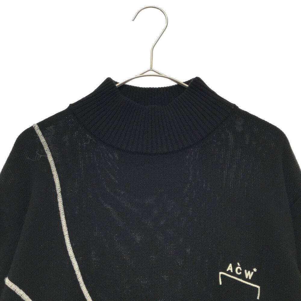 A-COLD-WALL (アコールドウォール) 19AW ロゴ刺繍 クルーネック ニット 