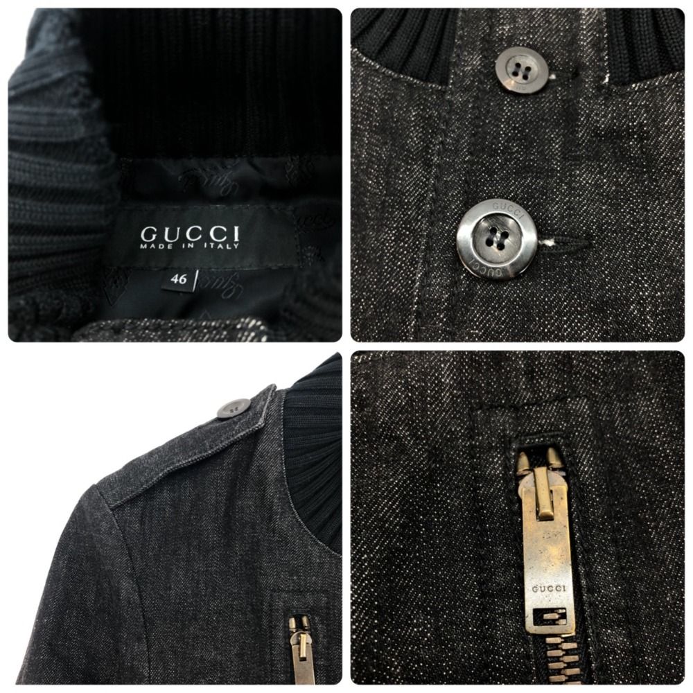 05w05231 グッチ GUCCI デニムジャケット / リブあり マドンナボンバー 