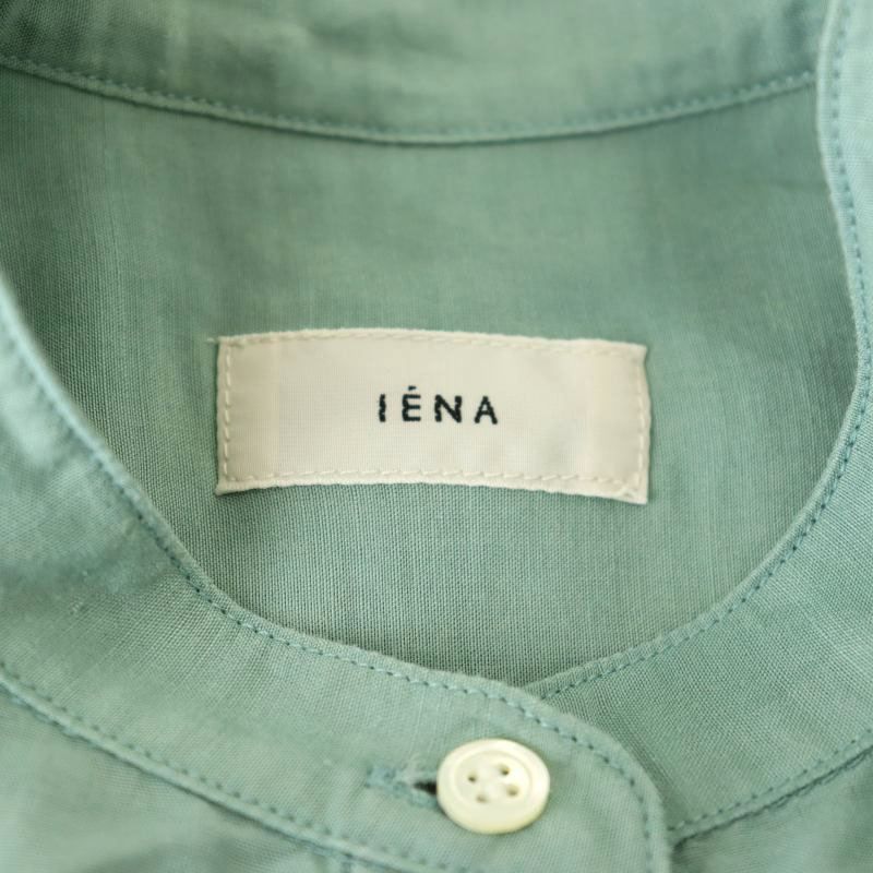 IENA イエナ ラミーリヨセル バックギャザーシャツ グリーン 36 イエナ IENA 23SS ラミーリヨセル バックギャザーシャツ 長袖