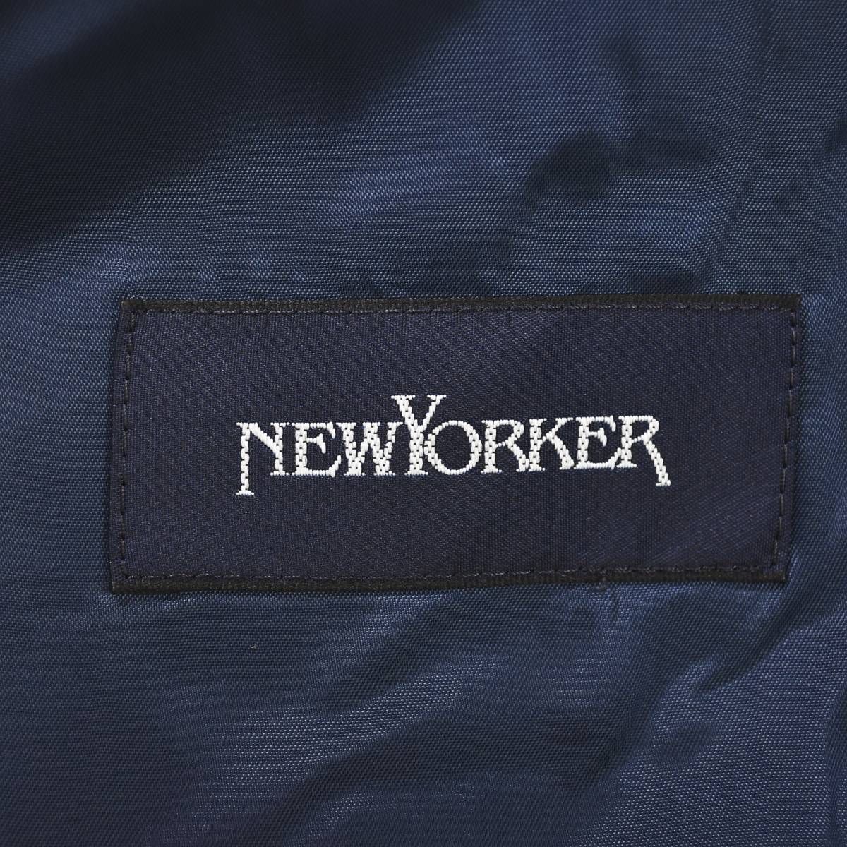 【美品】ニューヨーカー メンズ スーツセットアップ ストライプ ネイビー AB6 中古・古着通販】NEWYORKER (ニューヨーカー) セットアップ