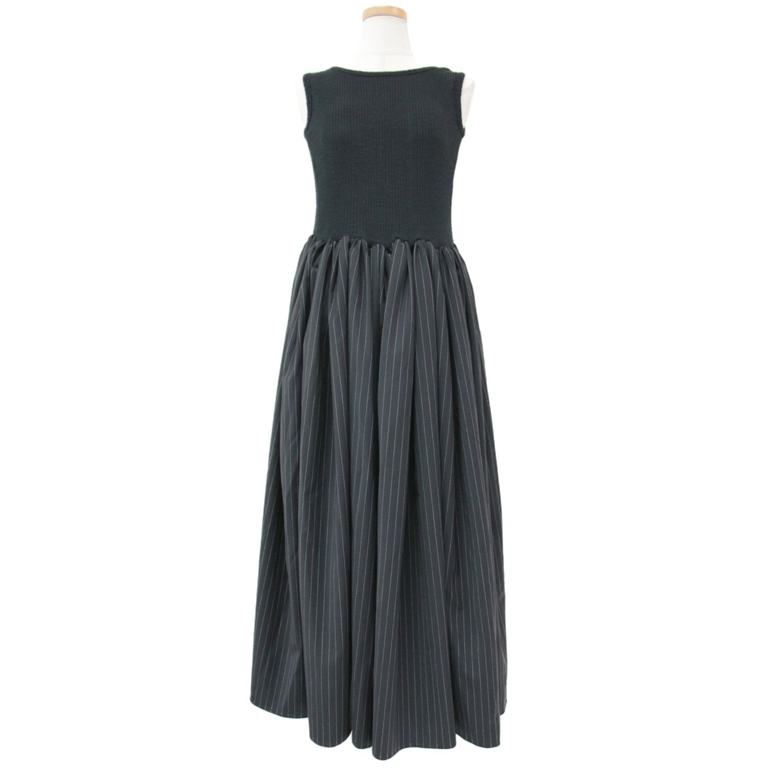 難あり ISSEY MIYAKE FETE イッセイミヤケ水玉襟黒地切りっぱなし 難