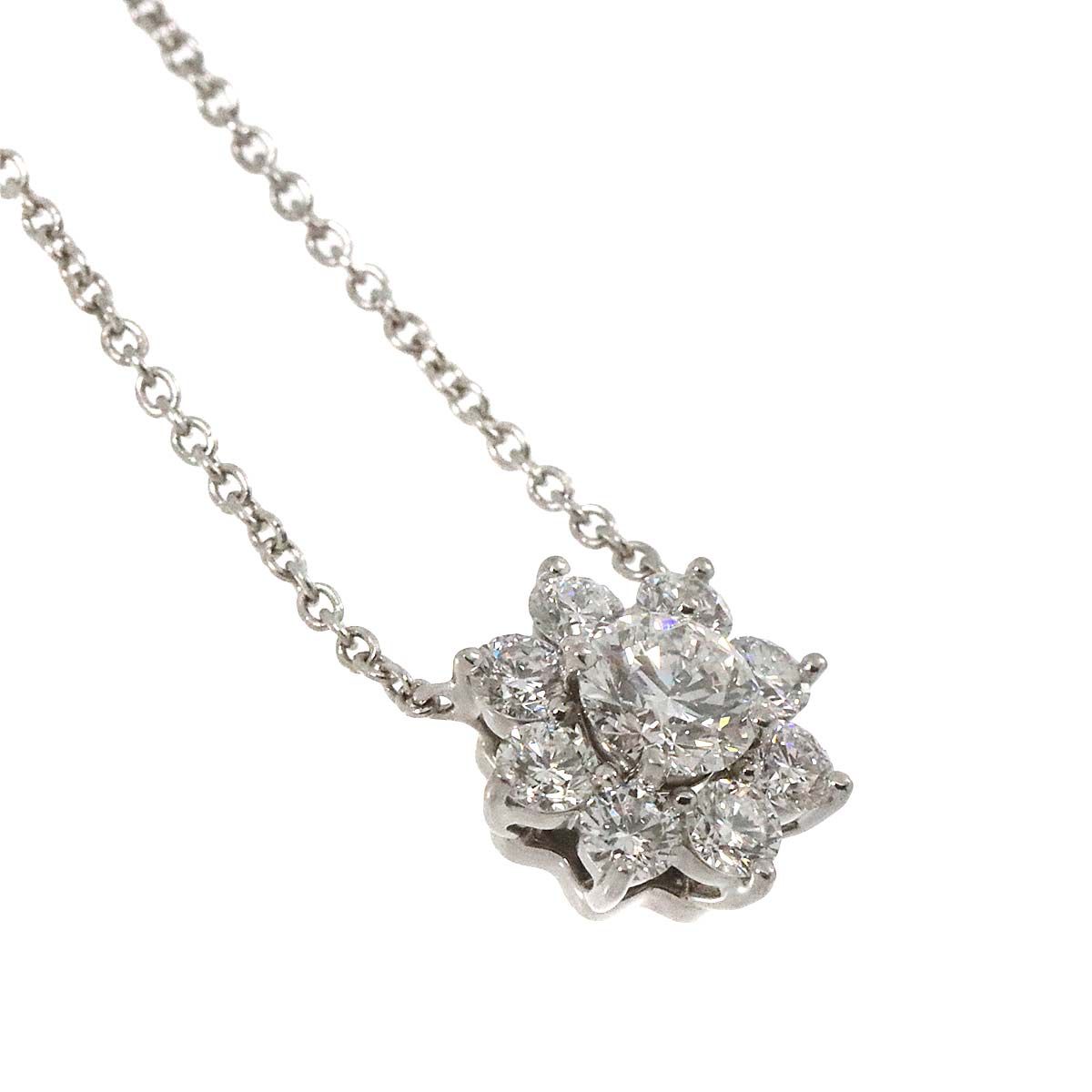 ハリーウィンストン HARRY WINSTON サンフラワー ミニ ダイヤ 0.37ct ネックレス 41cm Pt プラチナ Necklace【証明書付き】 90249193