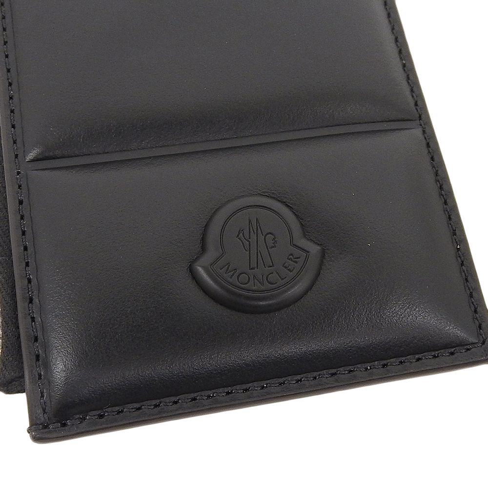 MONCLER 財布 カードケース ケース 黒 レザー 楽天市場】モンクレール カードホルダー DOUDOUNE 999ブラック