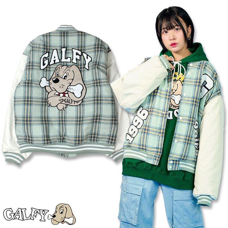 ガルフィー チェックのわんわん大学 JKT スタジャン GALFY