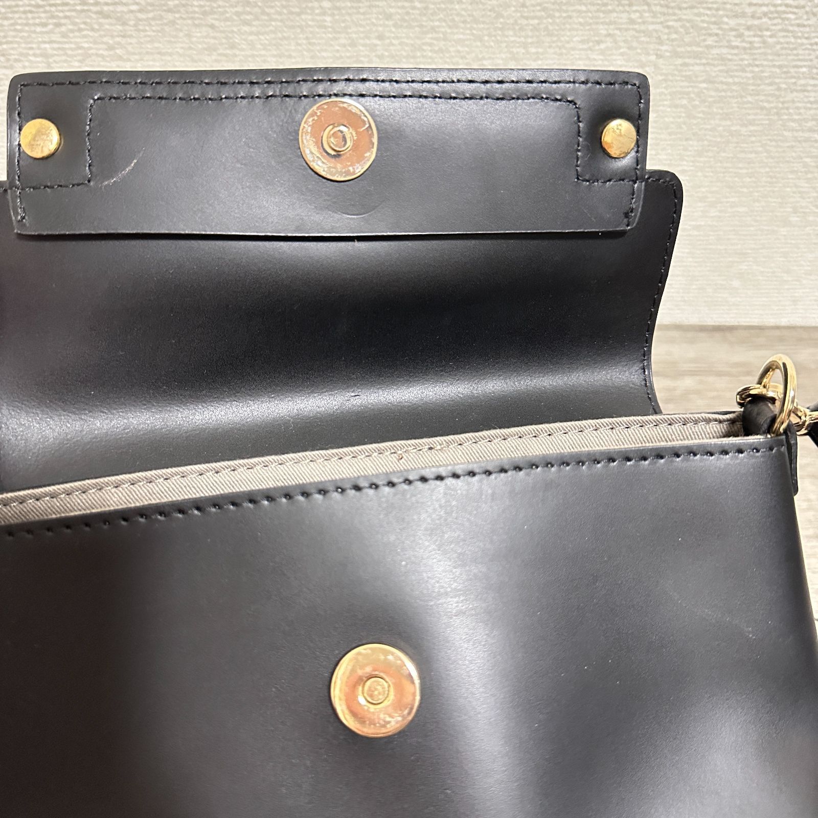 ANAYI レオパード柄ハラコ×レザー 牛革 2way ミニショルダーバッグ