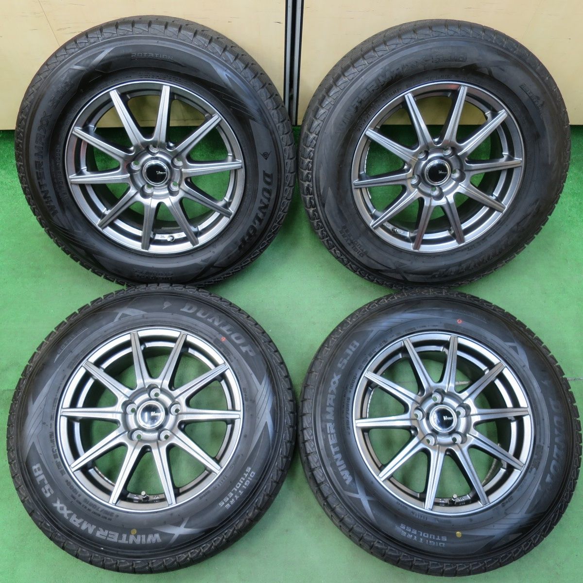 送料無料]バリ溝 21年 綺麗 9分☆スタッドレス 215/70R16 ブリヂストン