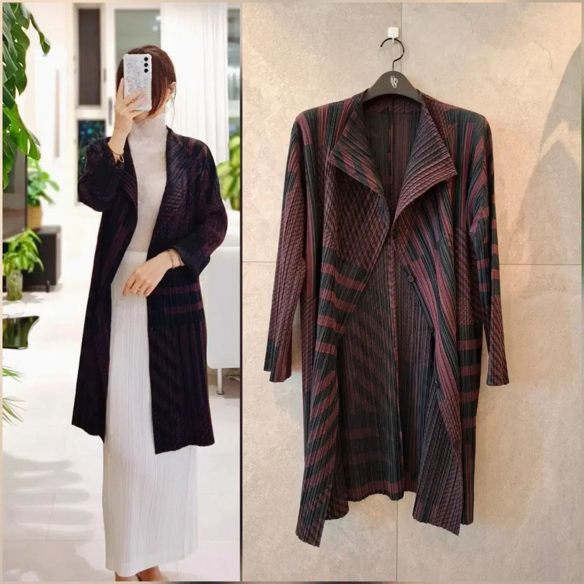 プリーツプリーズ　PLEATS PLEASE 　ロングカーディガン 2100040000218852-2.jpg