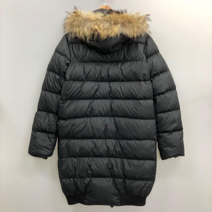 美品⭐︎モンクレール LONTRE 黒 キルティング ダウンコート ラクーンファー 美品⭐︎モンクレール LONTRE 黒 キルティング ダウンコート
