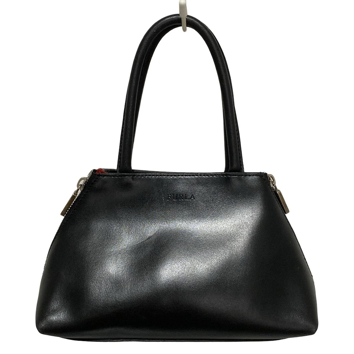 FURLA(フルラ) ハンドバッグ - 黒 レザー - メルカリ FURLA(フルラ) ハンドバッグ - 黒 レザー - メルカリ