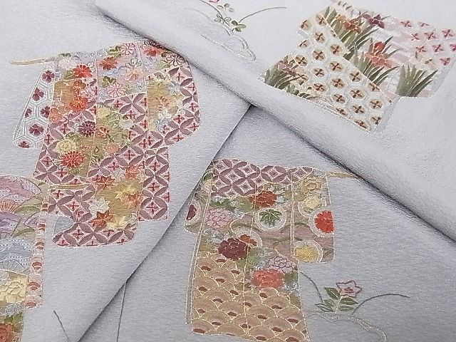 予約受付中】 中国三大刺繍 スワトウ刺繍 着物 袷 正絹 付け下げ ...