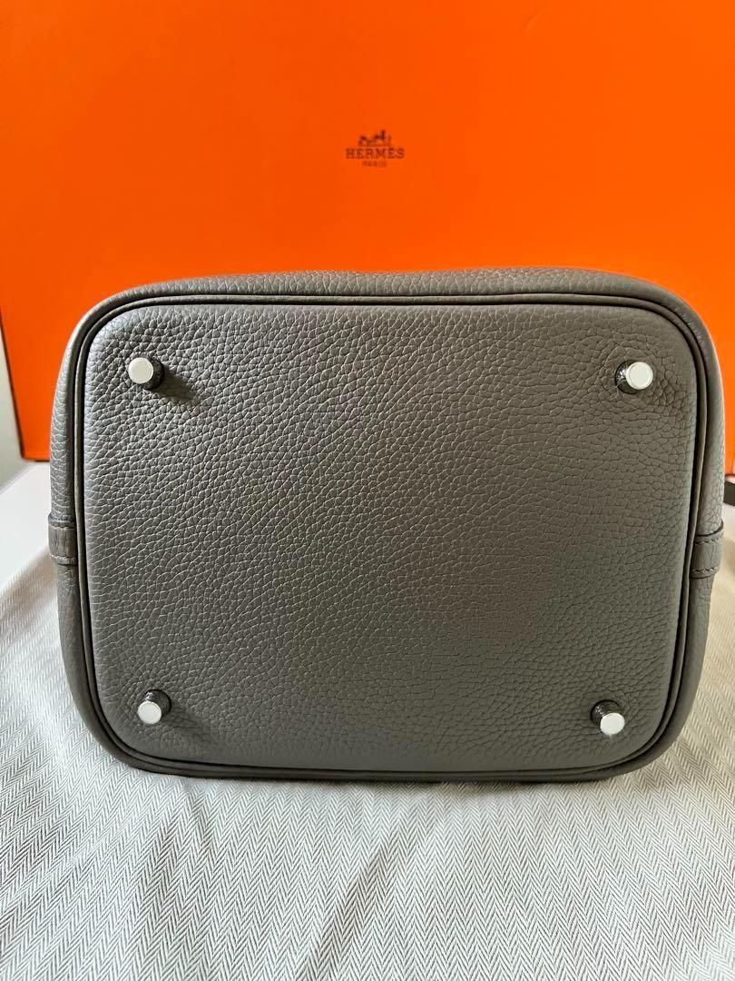 人気カラー！極美品☆エルメス Hermes ピコタンロック MM エタン D刻印