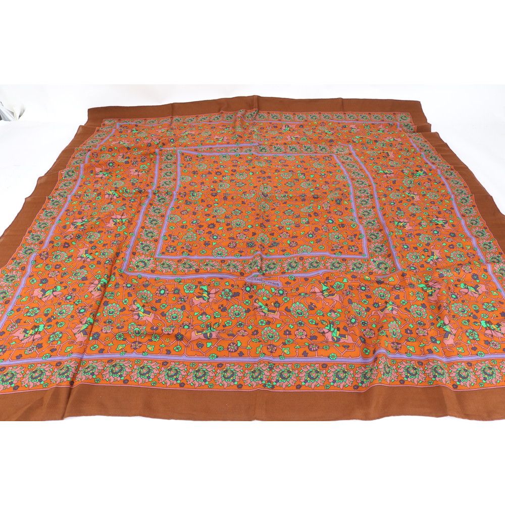 HERMES　カレジュアン 140　TABRIZ タブリーズ　カシミヤ HERMES カレジュアン 140 TABRIZ タブリーズ カシミヤ - メルカリ