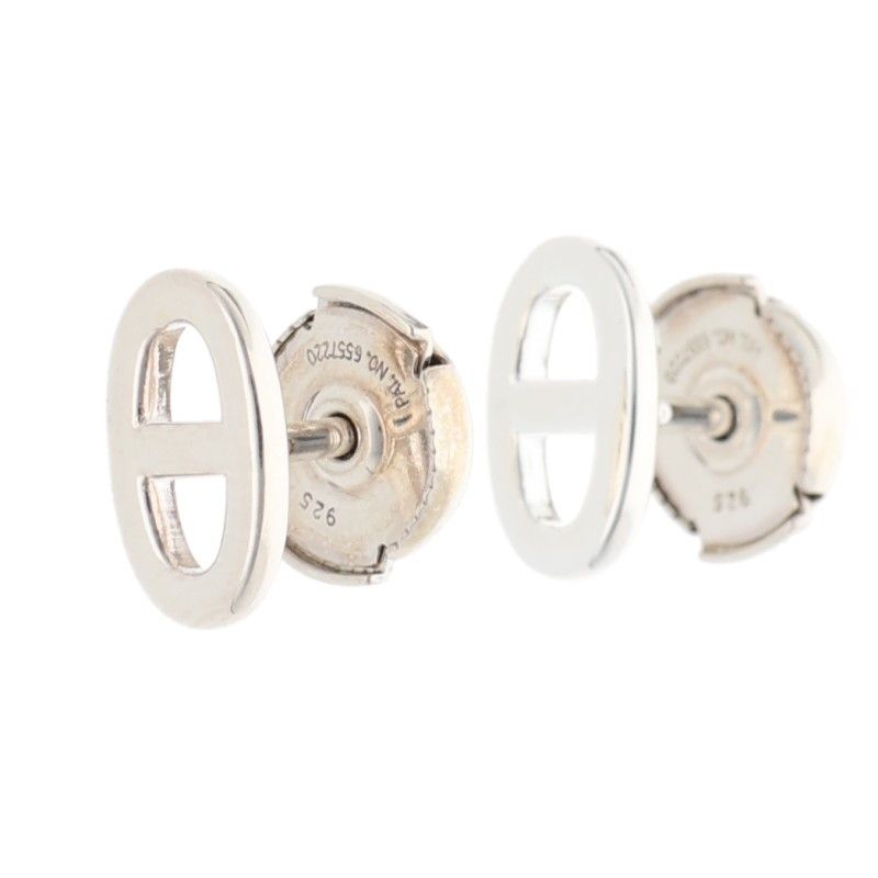 エルメス シェーヌダンクルTPM シルバーピアス メンズ TPM