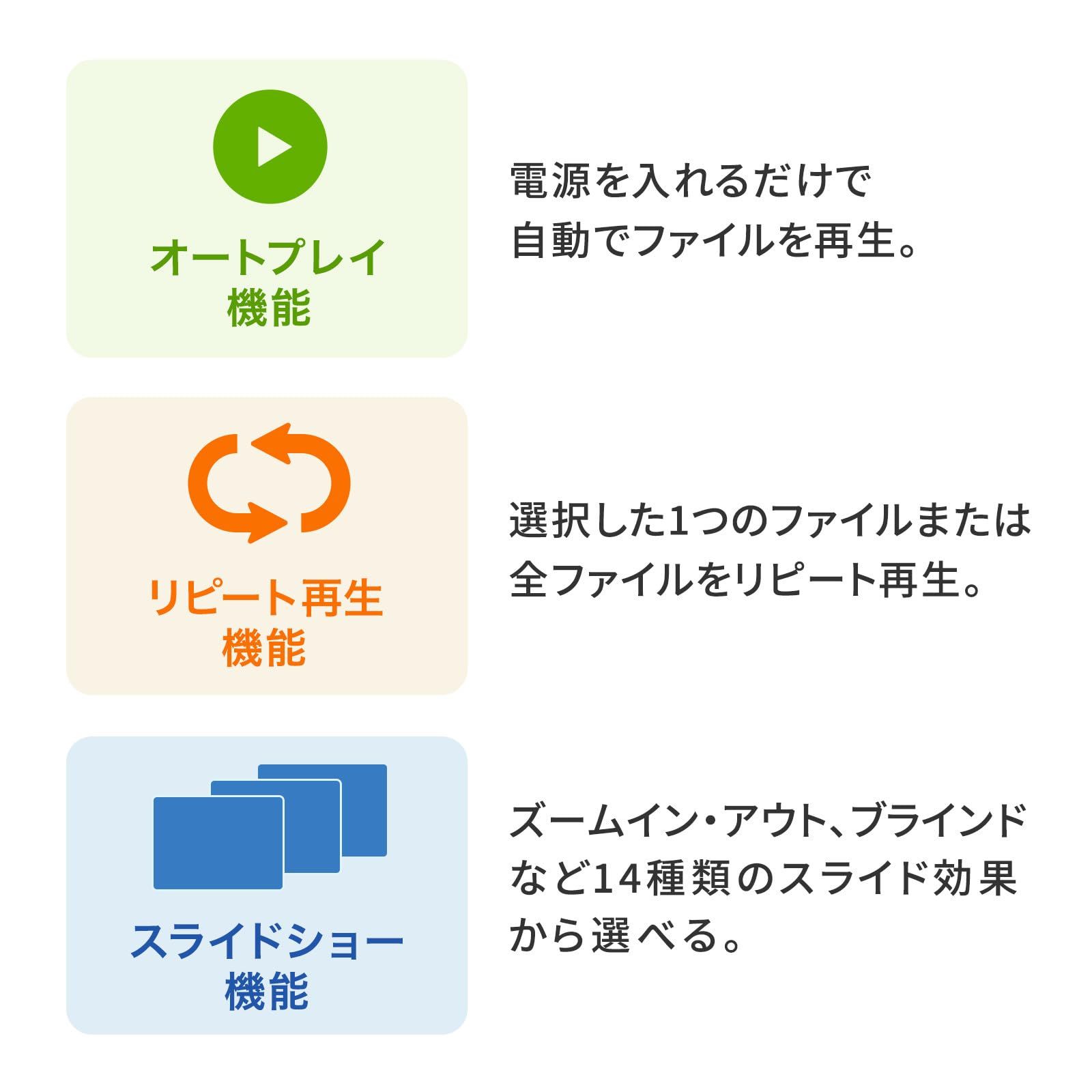 メディアプレーヤー SDカード|USBメモリ対応