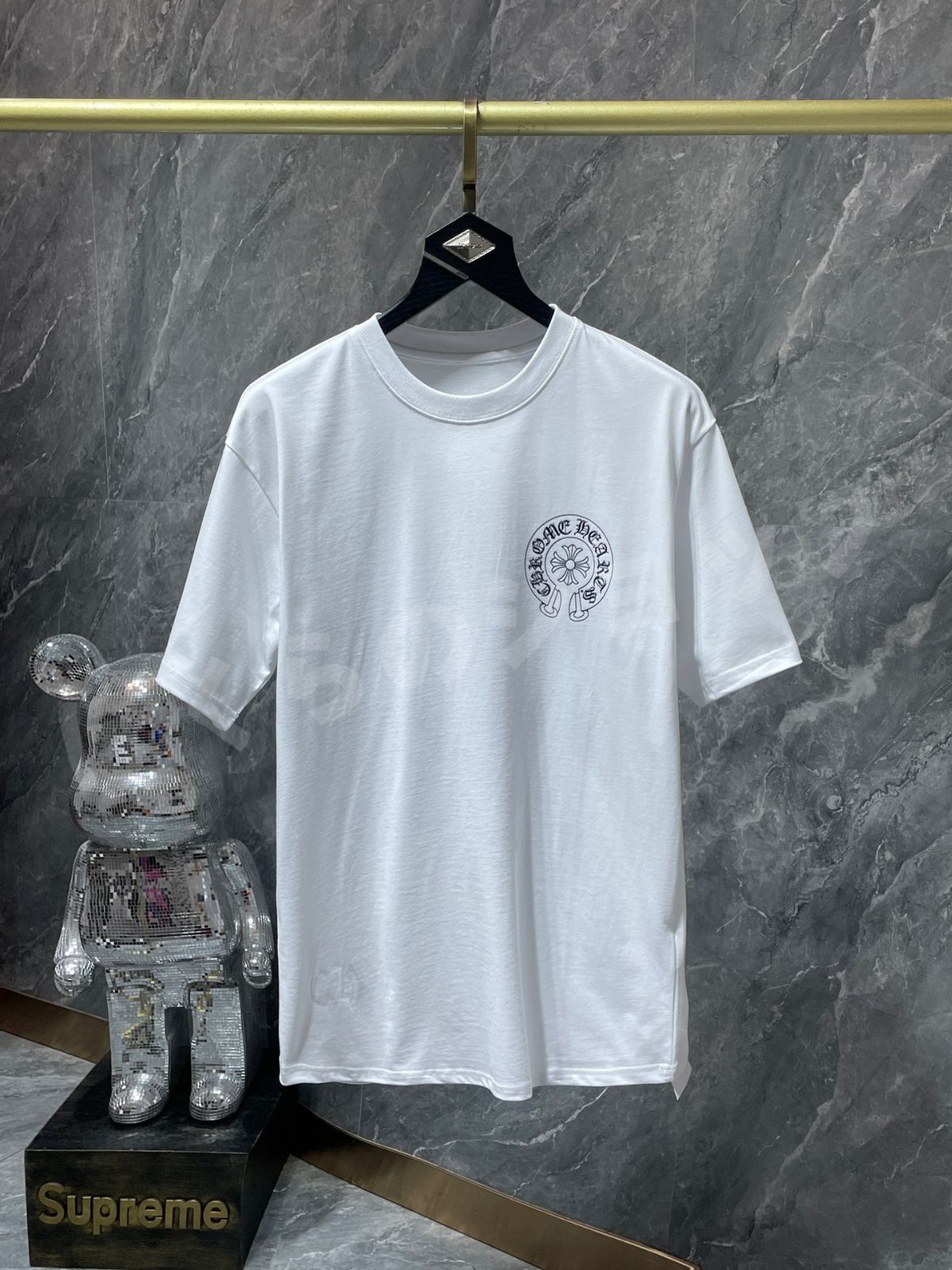 光る！Chrome Hearts | クロムハーツ 半袖 Ｔシャツ カットソー ホワイト ブラック