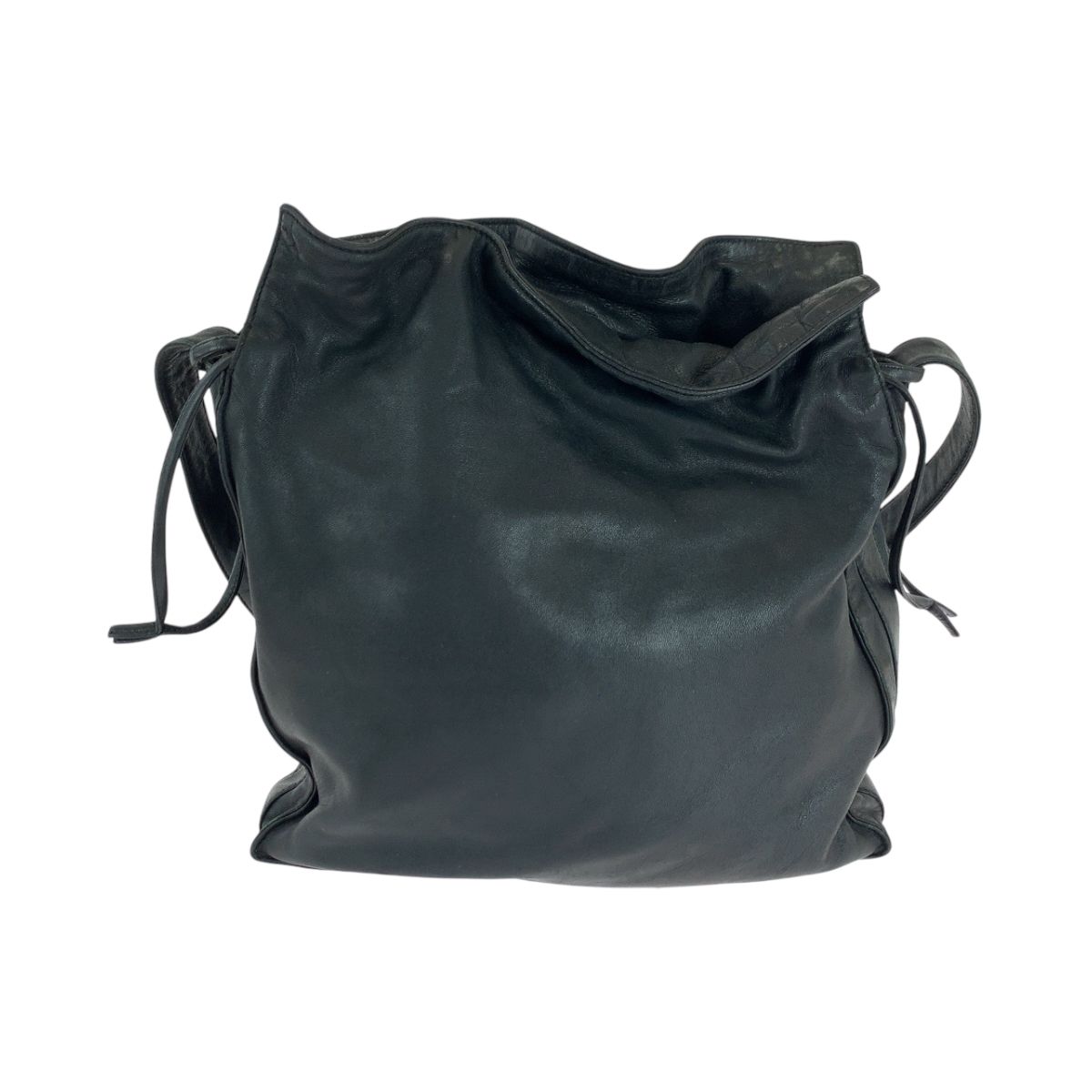 LOEWE ロエベ フラメンコ アナグラム ブラック 黒 シルバー金具 レザー 