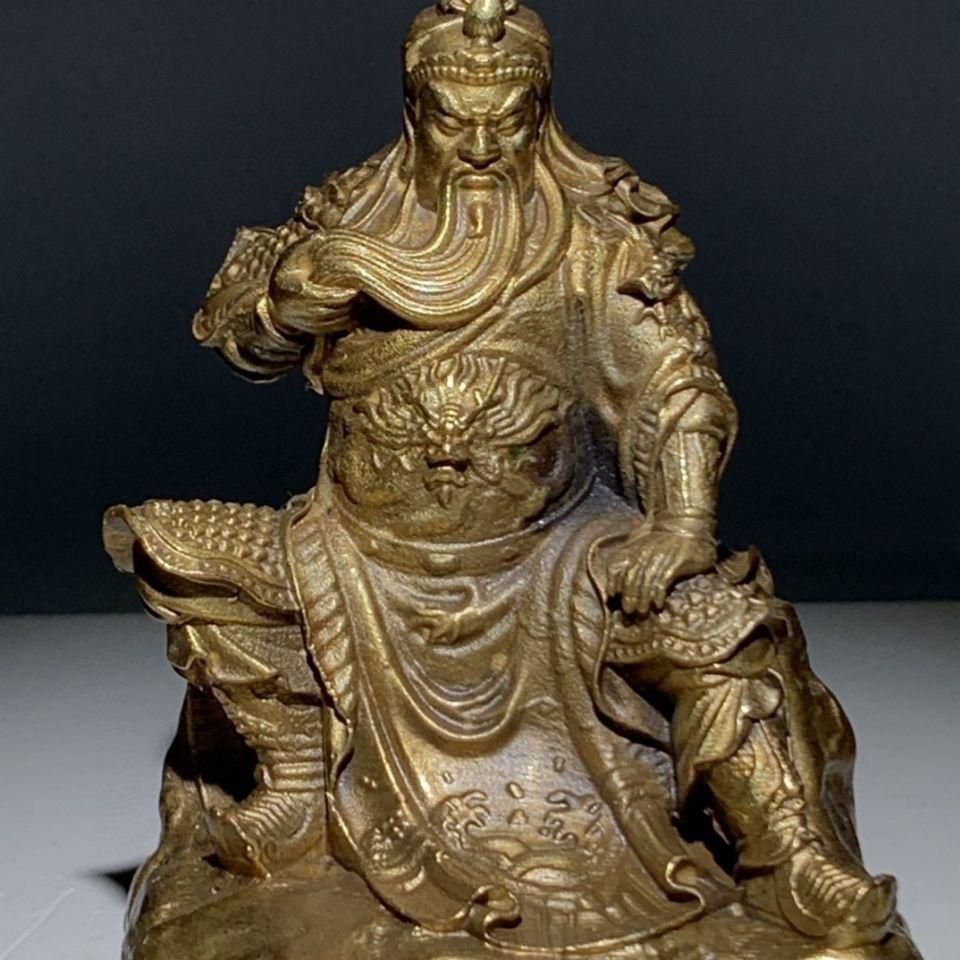 財神 銅器  重厚 極細工 工芸品 美術品 置物 関二爺 武財神 銅像 工芸品美術品 置物 - メルカリ