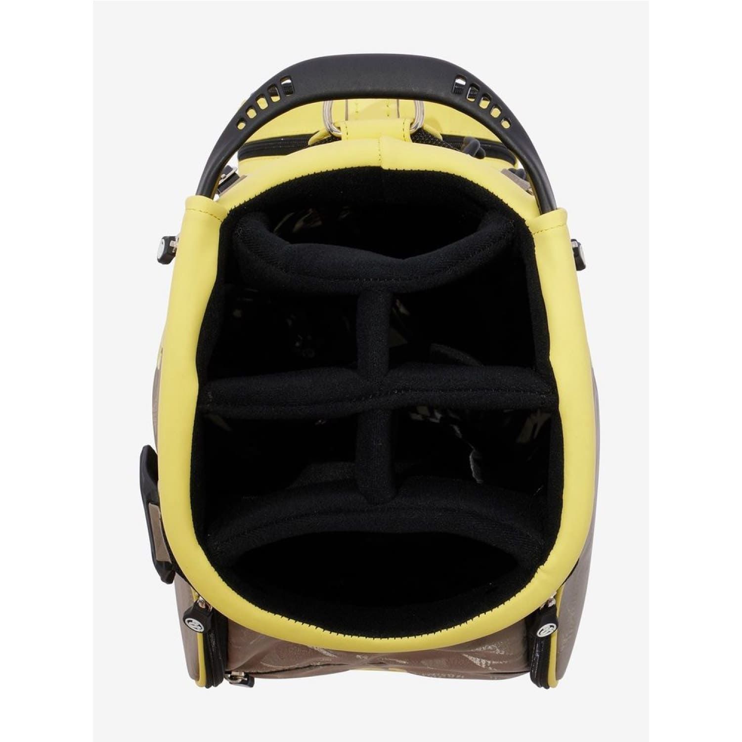 【新品】AXEL キャディバッグ シルバー×イエロー 9型 おしゃれ 新品】AXEL キャディバッグ シルバー×イエロー 9型 おしゃれ