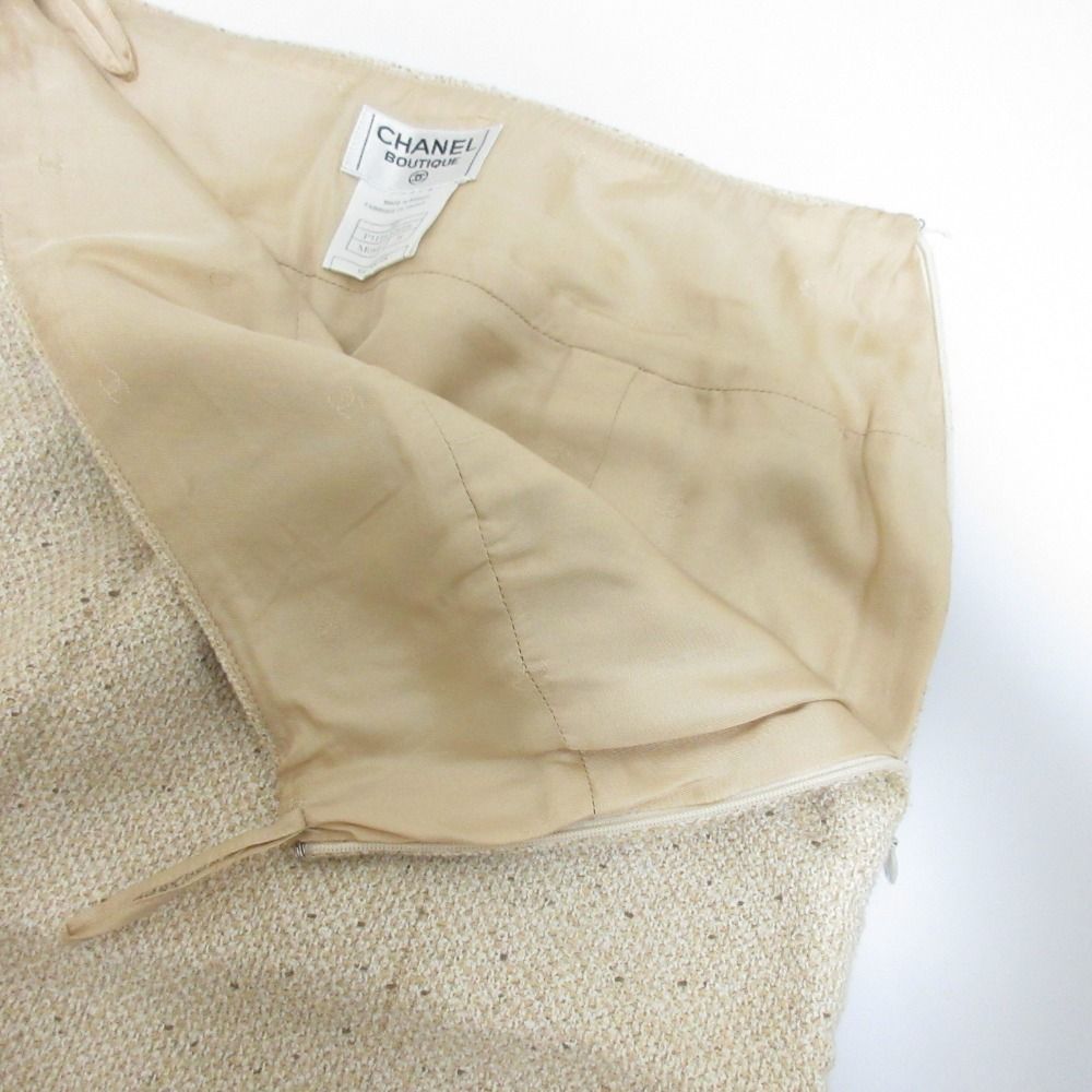 良品 98P CHANEL シャネル ヴィンテージ サマーツイード ダブル  